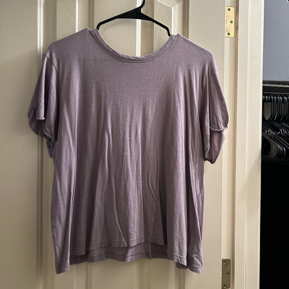 American Eagle Outfitters Tops - American Eagle Outfitters Distressed Purple Tee